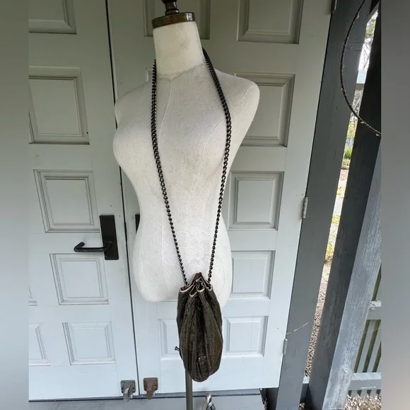 Whiting & Davis Metallic Crossbody Bag - Picture 2 of 7